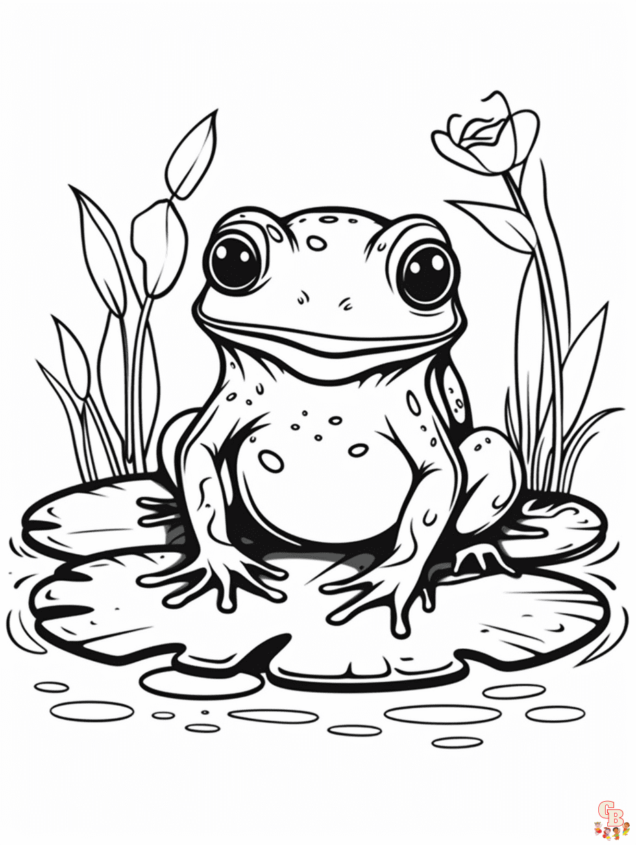 frog coloring pages 7