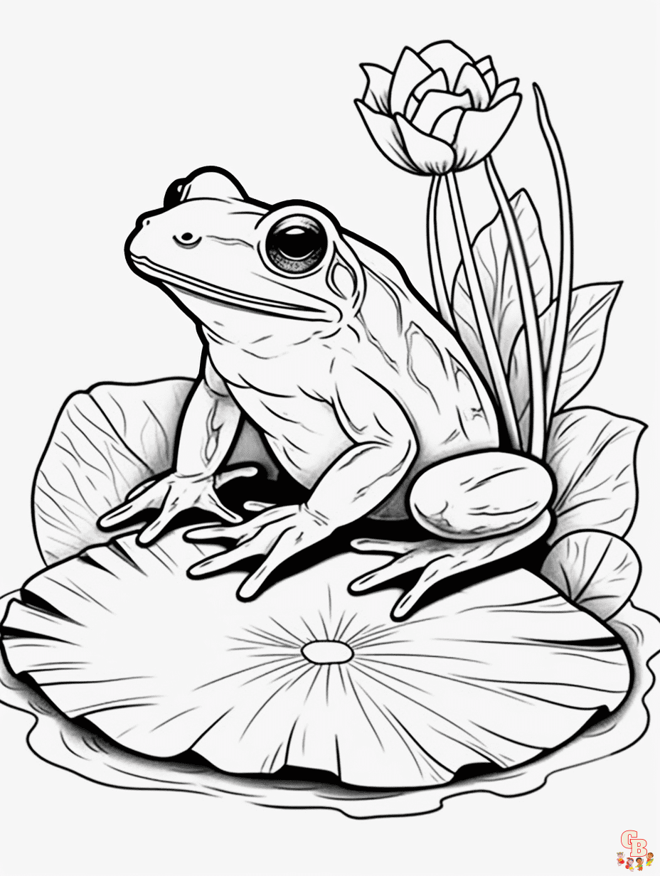 frog coloring pages for kids