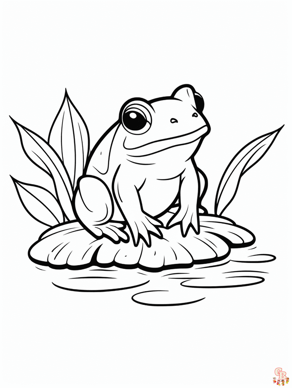 frog coloring pages free