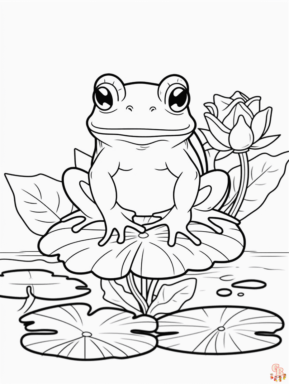 frog coloring pages printable