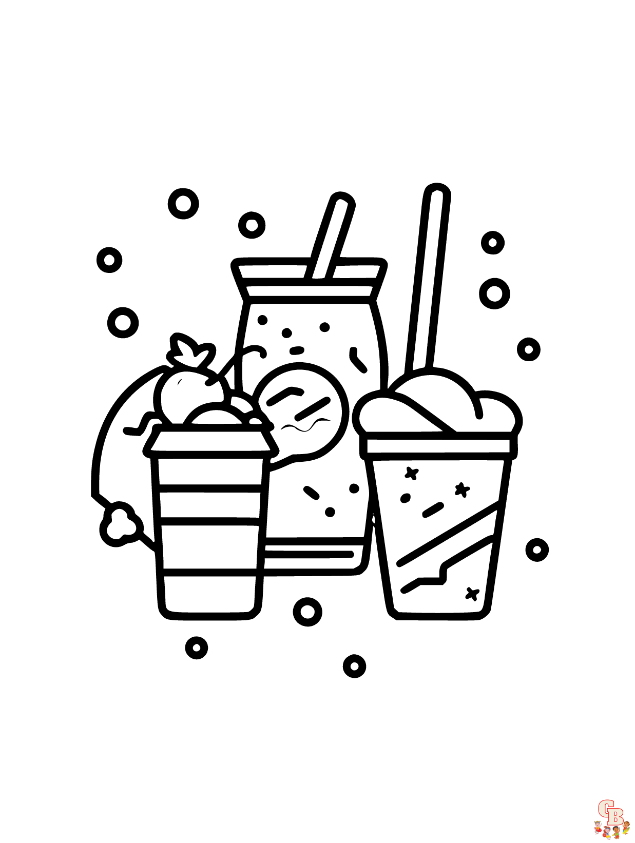 ice cream Food coloring pages 1