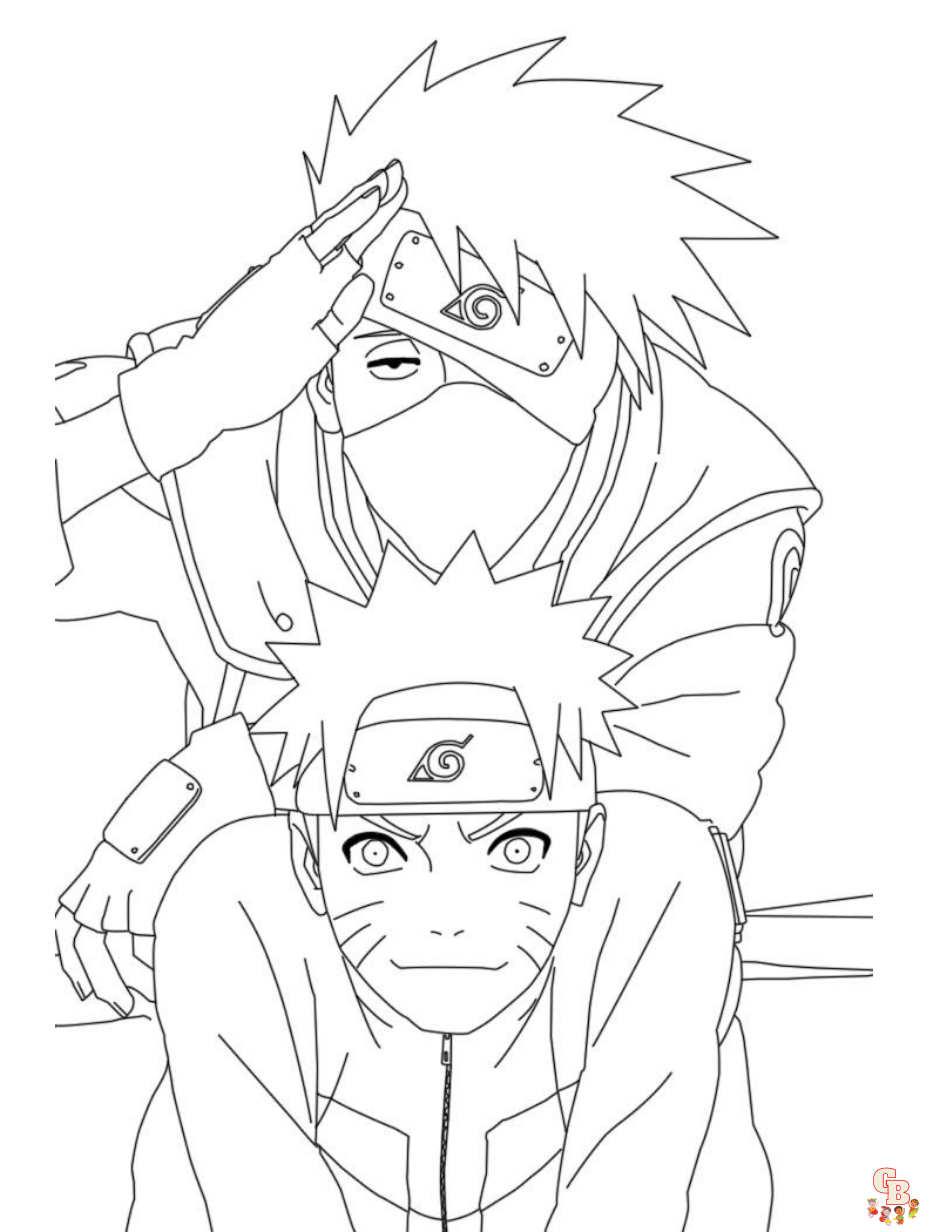 kakashi naruto coloring pages