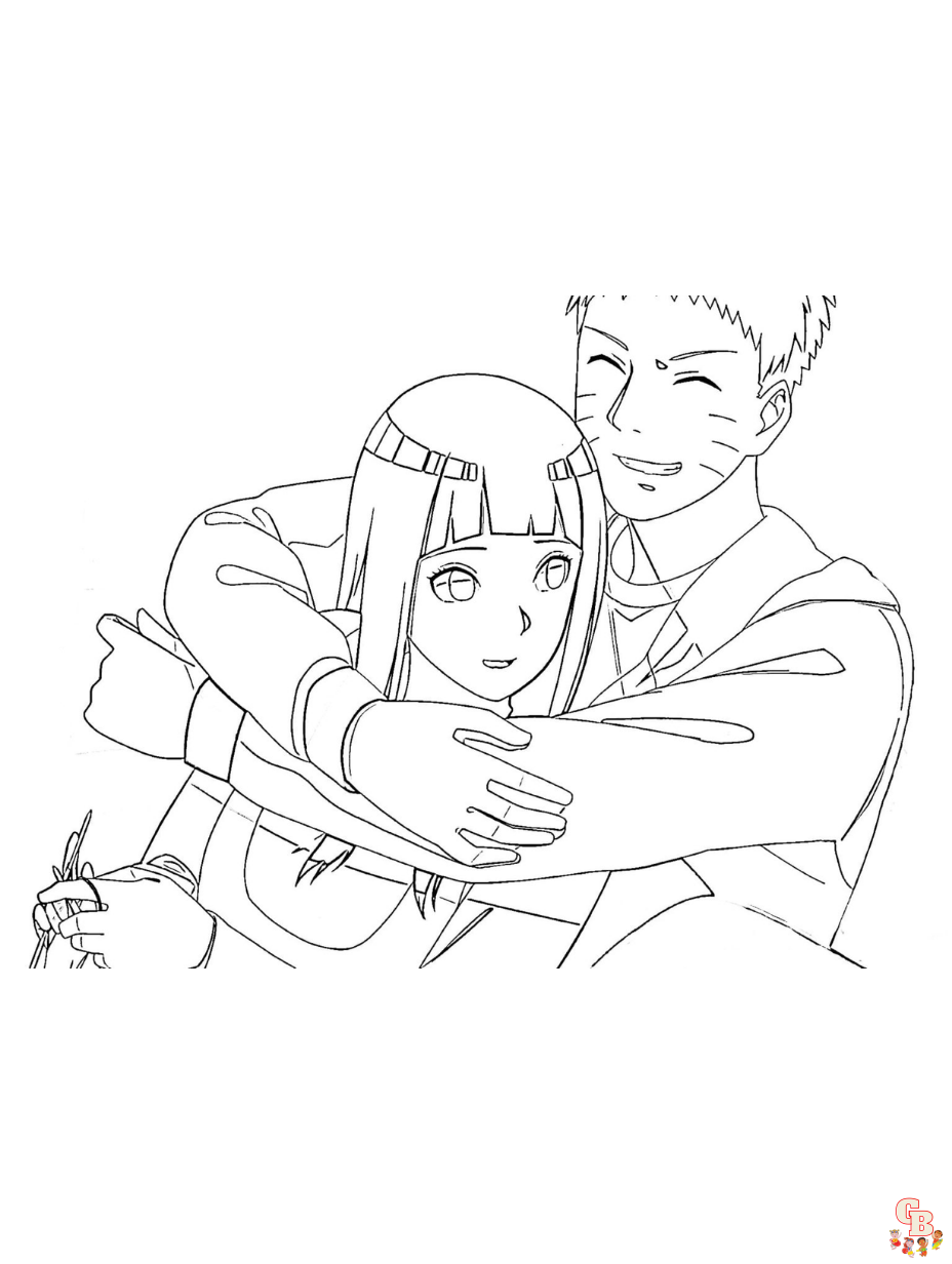 naruto and hinata coloring pages