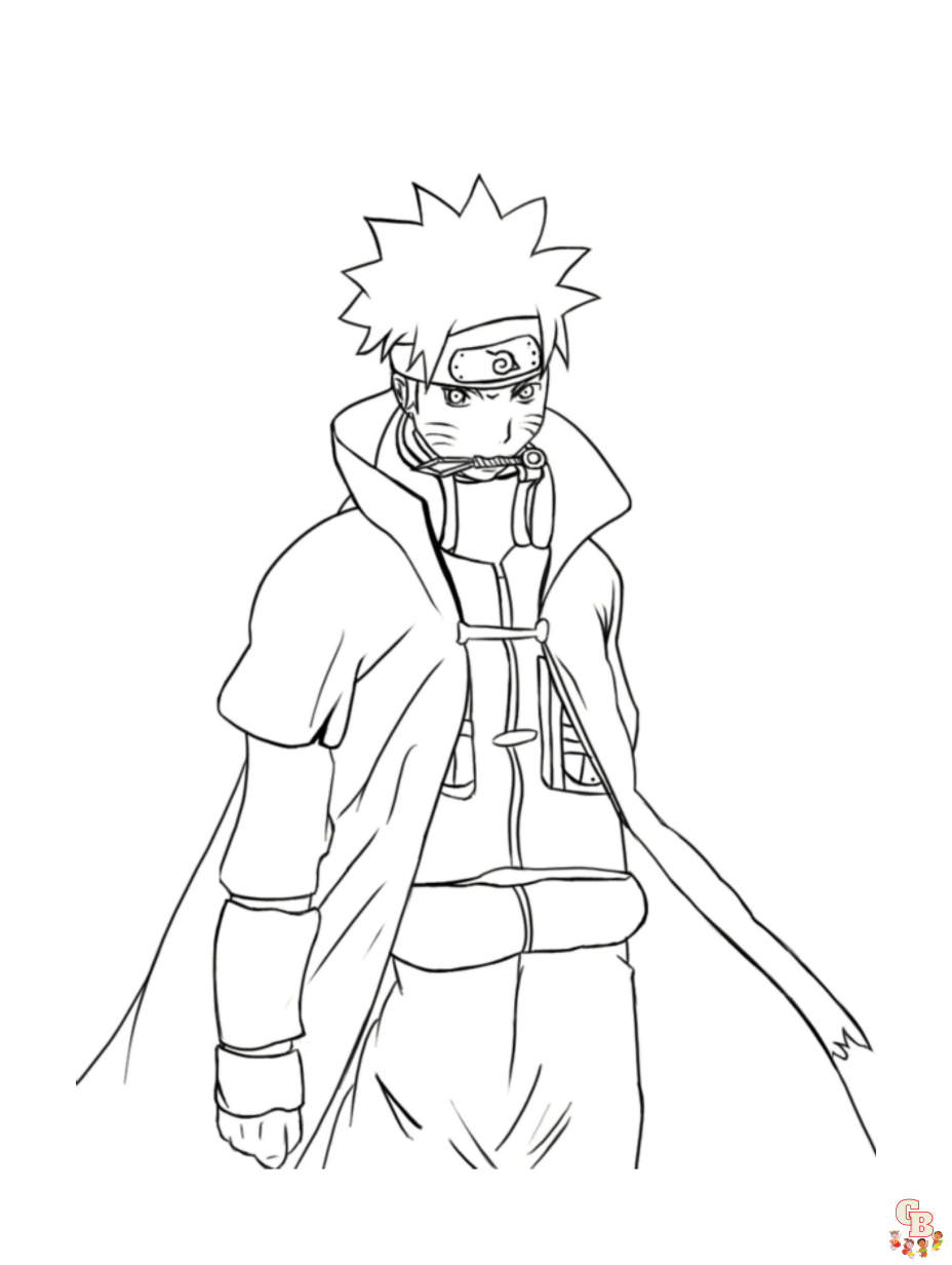 naruto drawing coloring pages