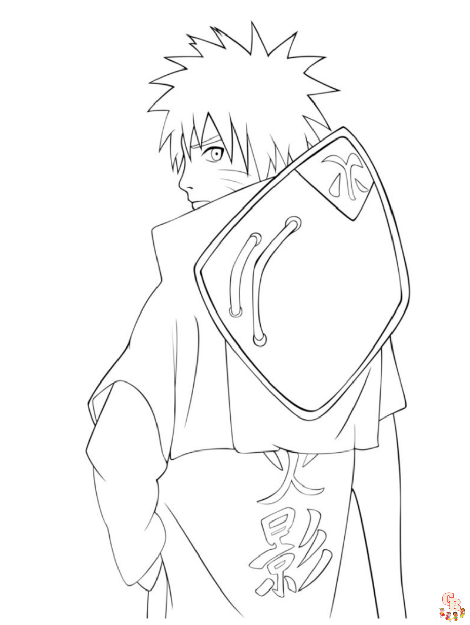 naruto hokage coloring pages