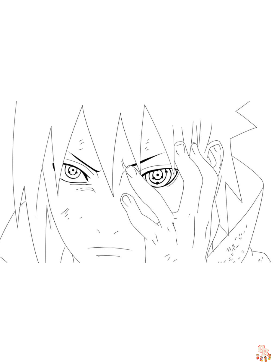 naruto sharingan coloring pages 1