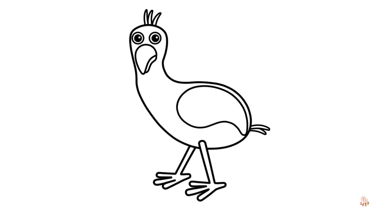 opila bird coloring pages