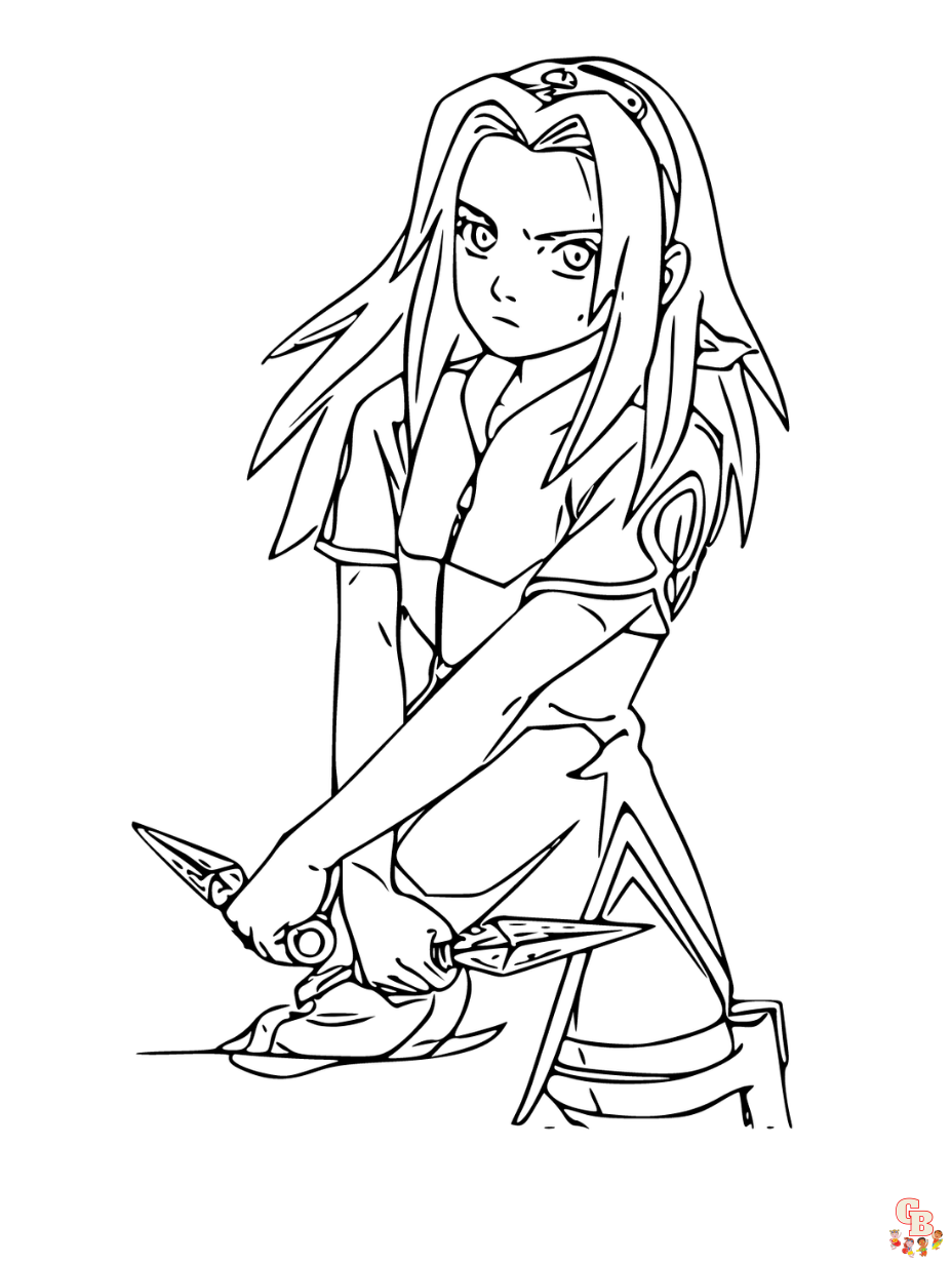 sakura naruto coloring pages