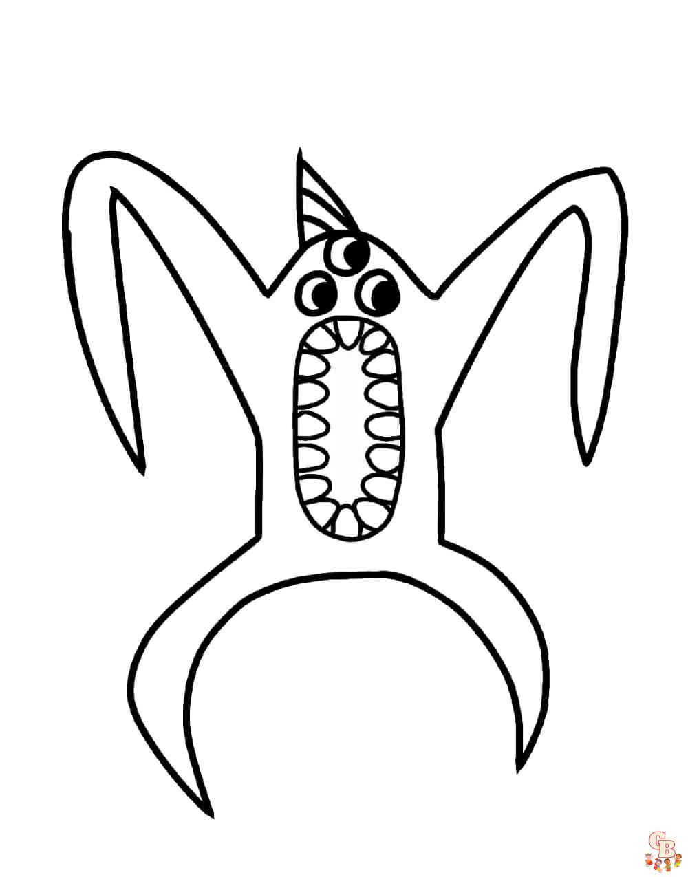 scary nabnab coloring pages