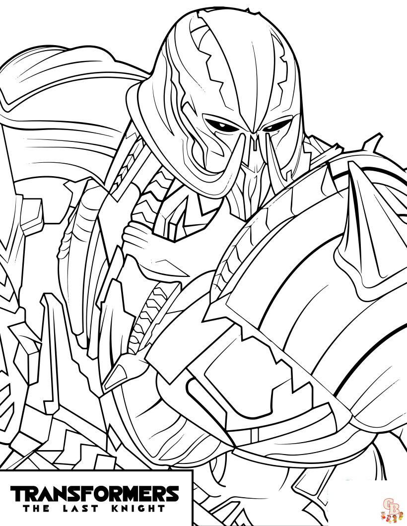 transformer coloring pages 2