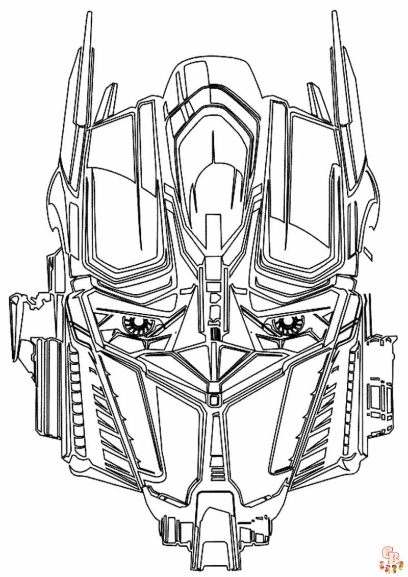 transformer coloring pages 3