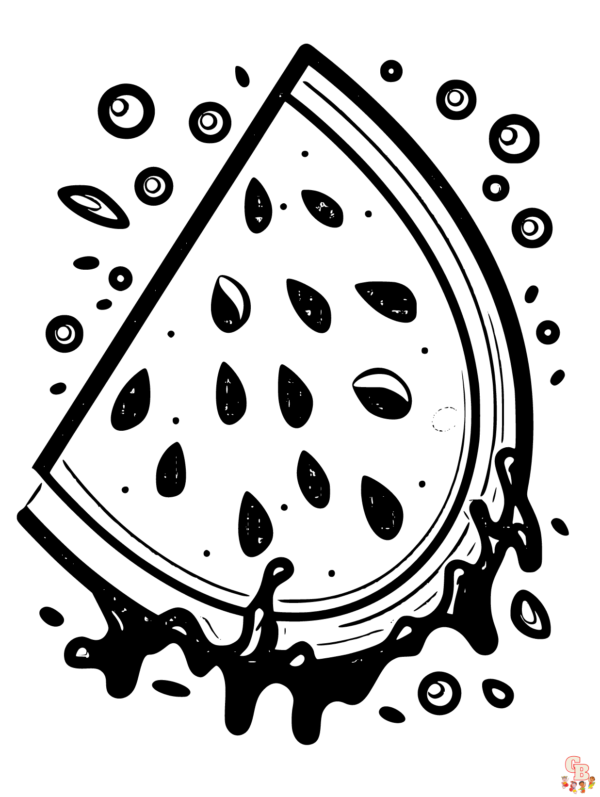 watermelon Coloring pages 5