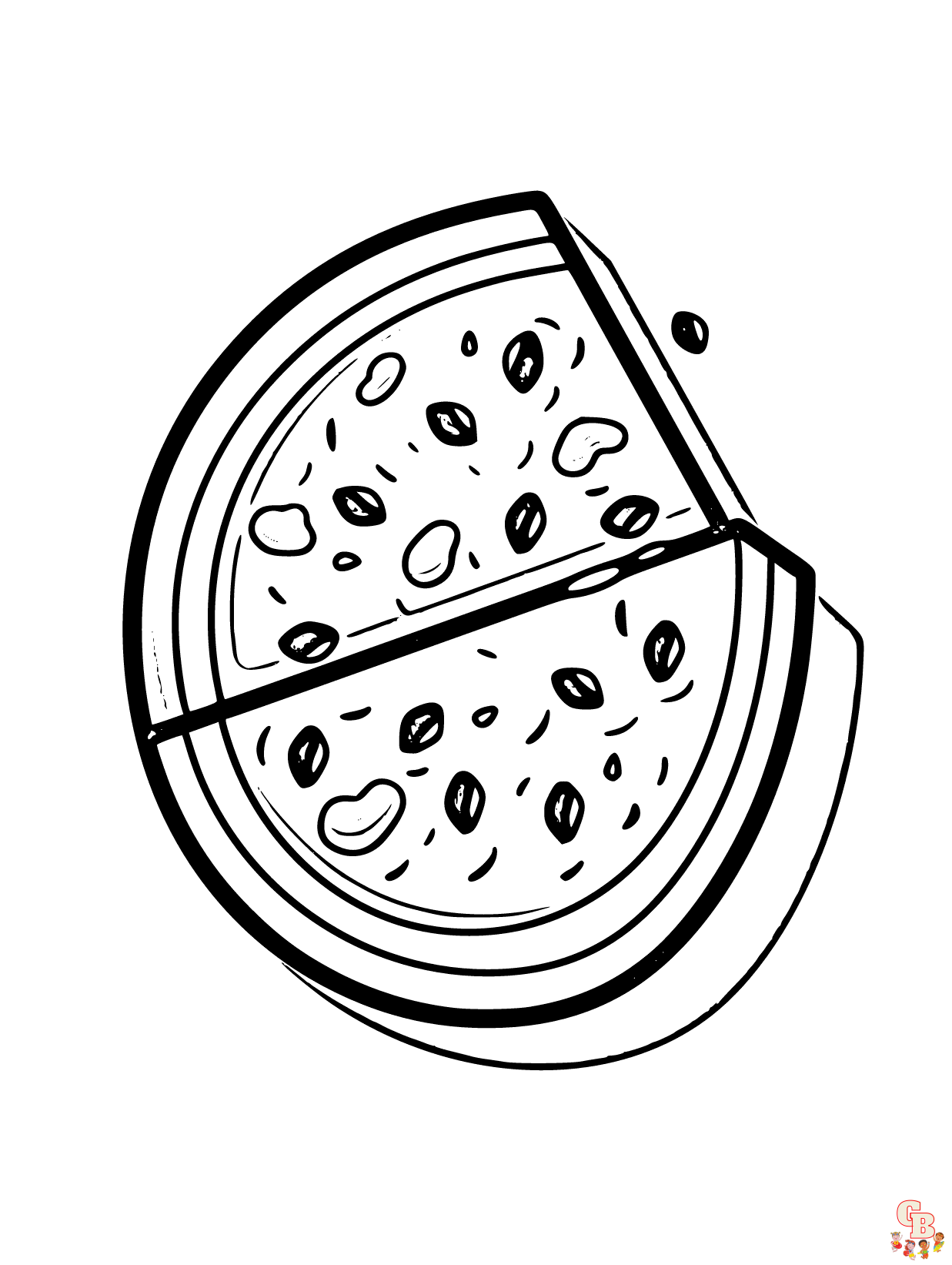 watermelon Coloring pages for kids