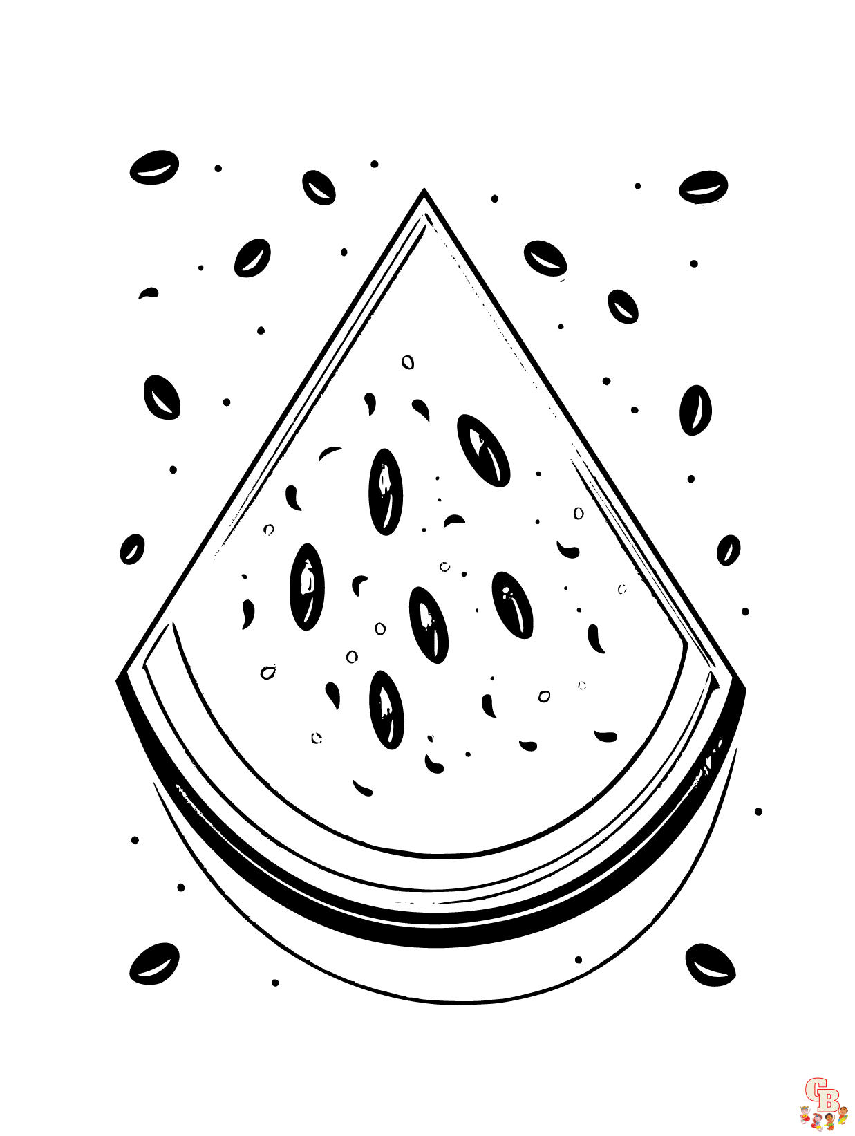 watermelon Coloring pages free