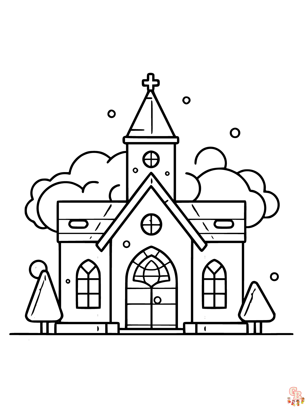 Church coloring pages