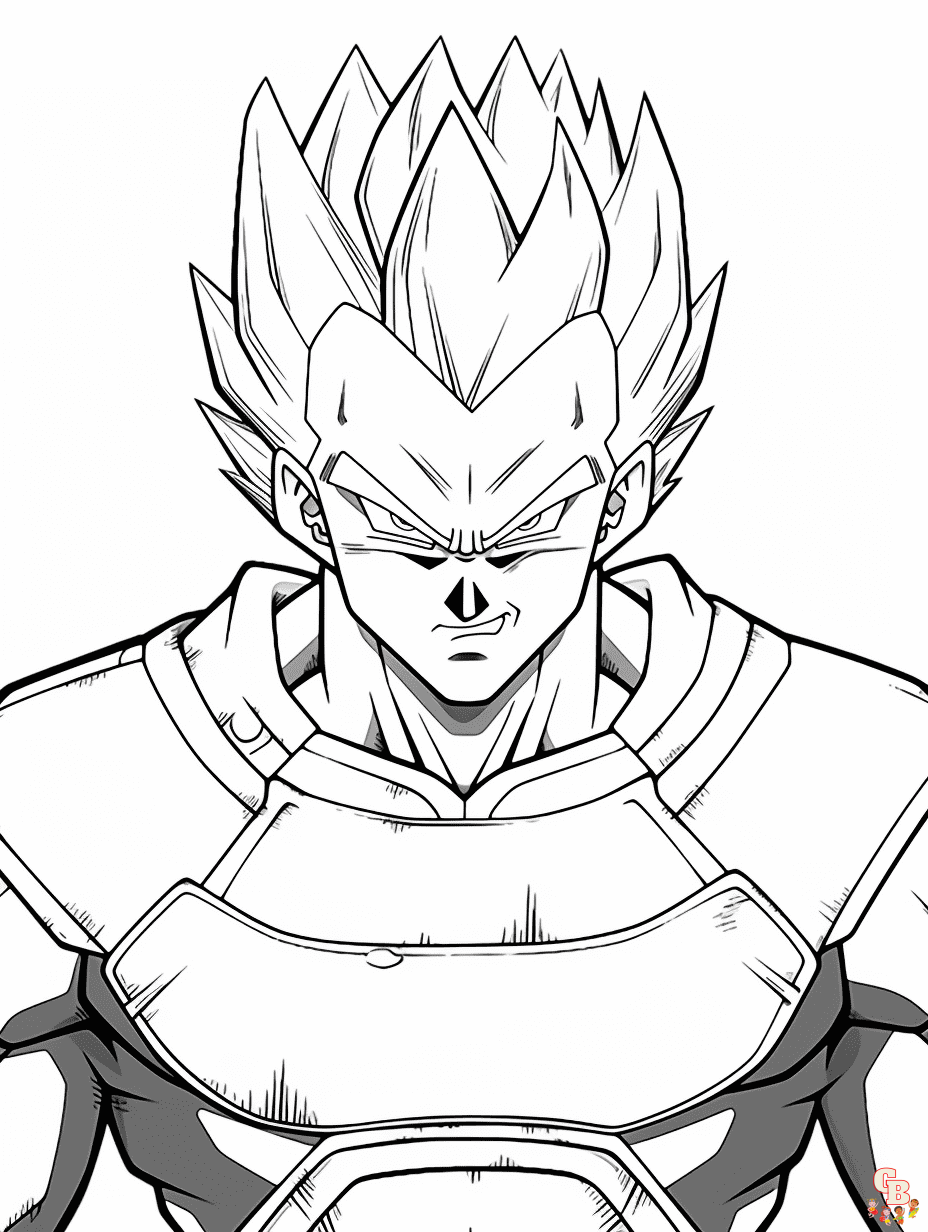 Dragon Ball Z coloring pages printable free