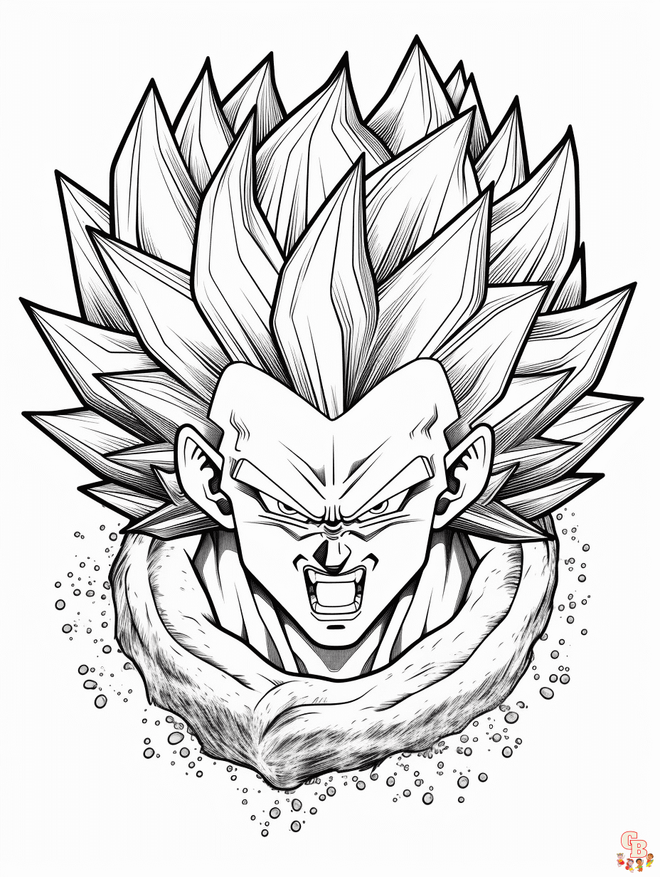 Free Dragon Ball Z coloring pages for kids