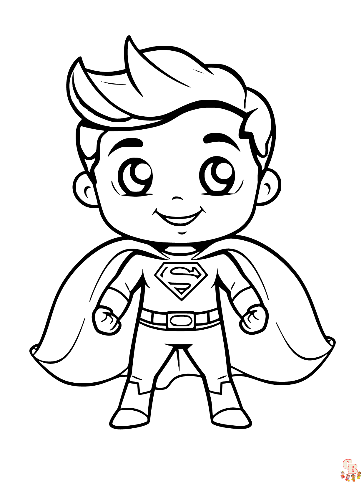 Free Superhero coloring pages for kids