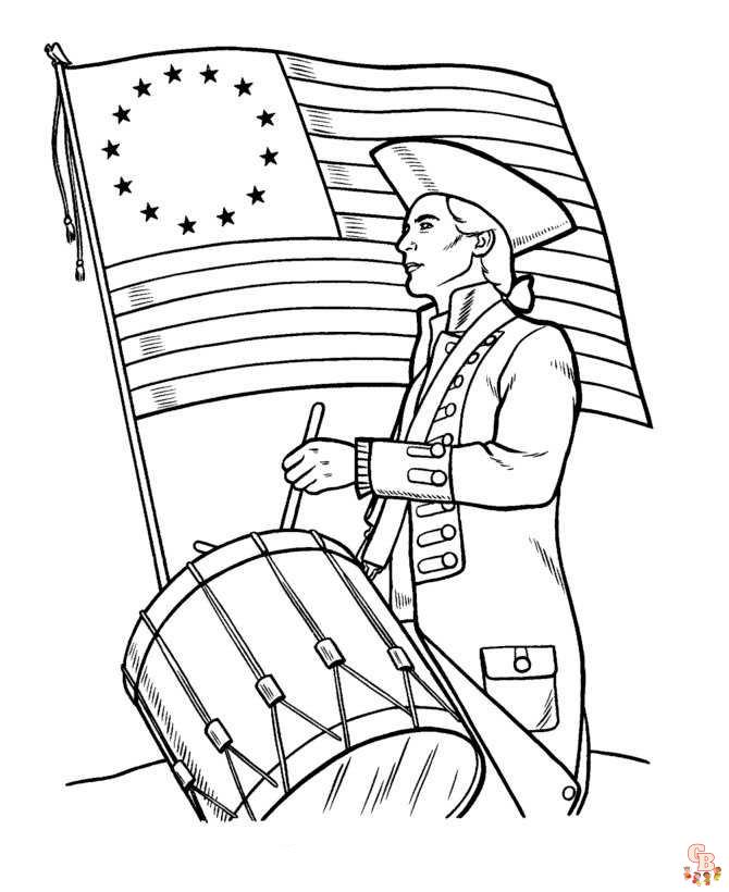 Free patriotic coloring pages for kids