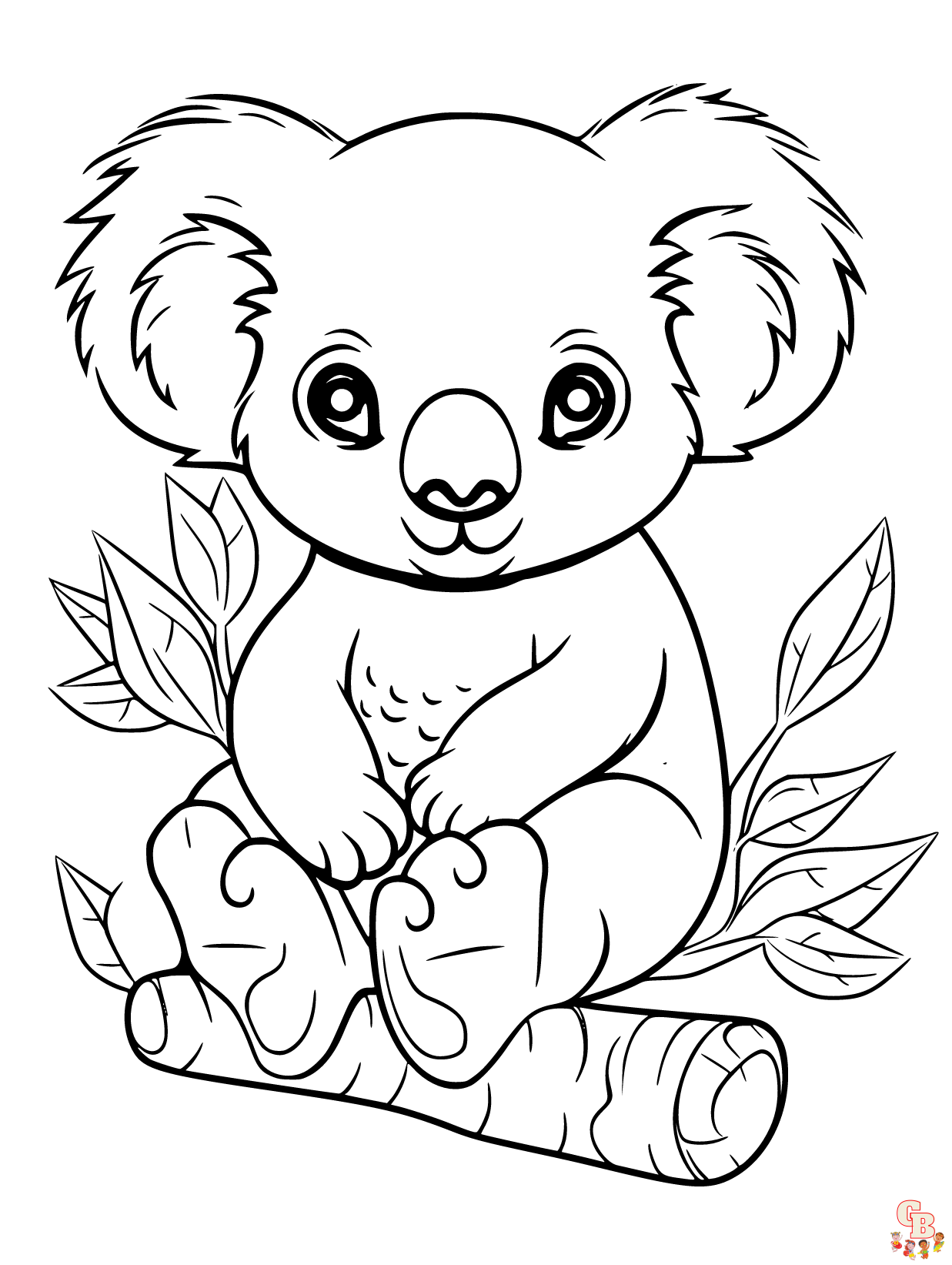 Koala coloring pages