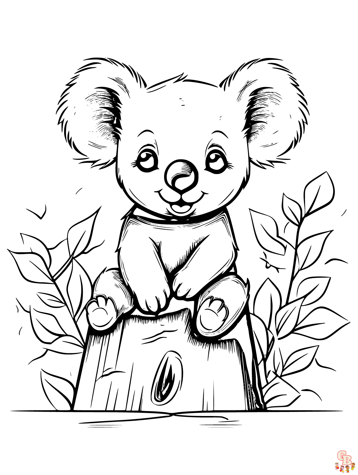 Printable Koala coloring sheets