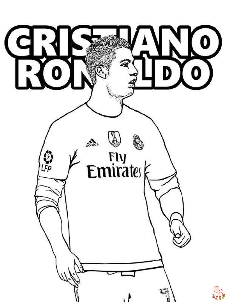 cristiano ronaldo coloring page