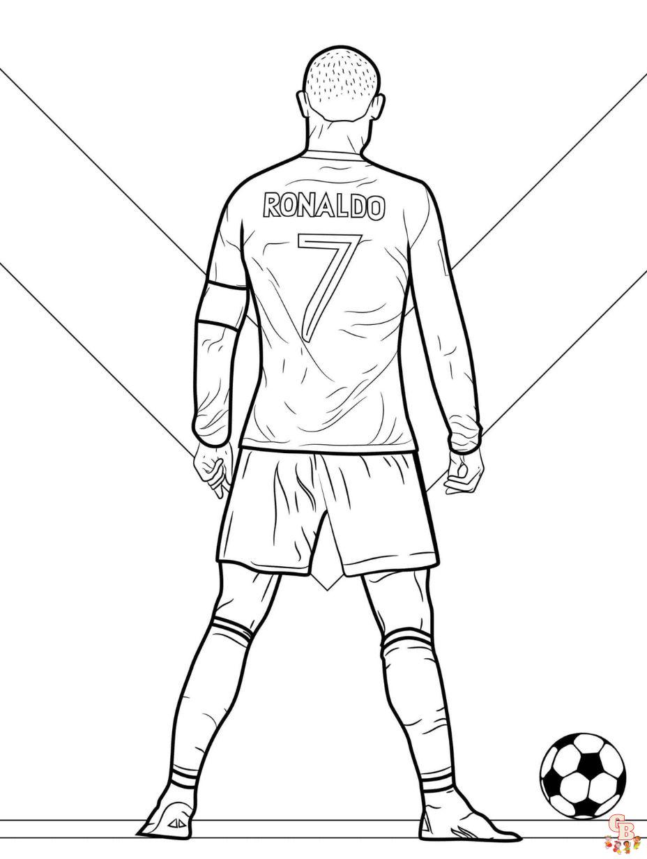 ronaldo coloring page