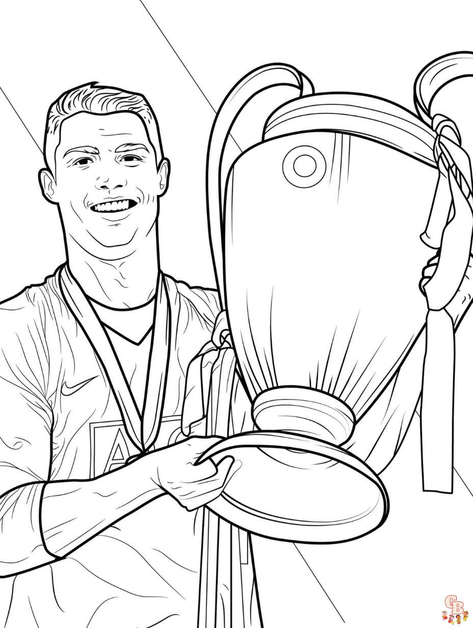 ronaldo coloring pages