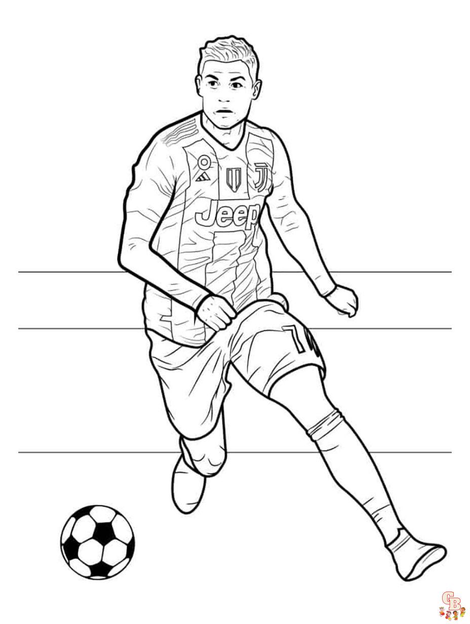 ronaldo juventus coloring pages