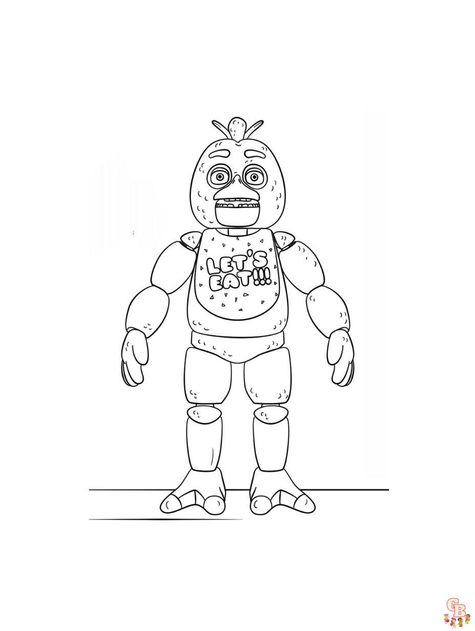 Chica coloring pages