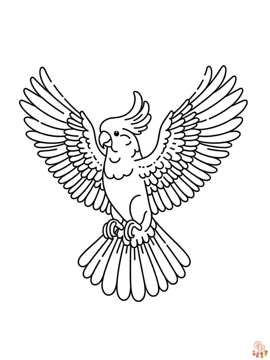 Cockatoo Coloring Pages FOR KIDS