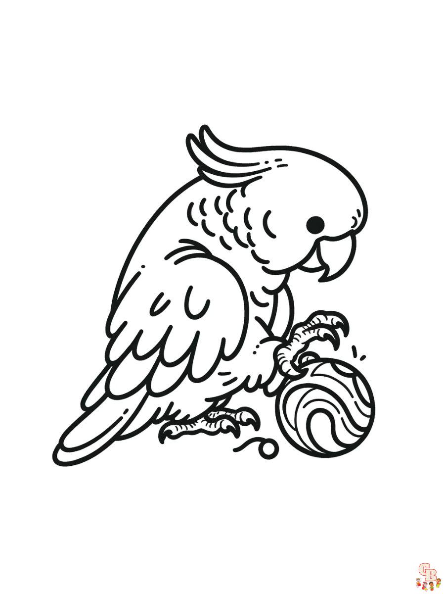 Cockatoo Coloring Pages free