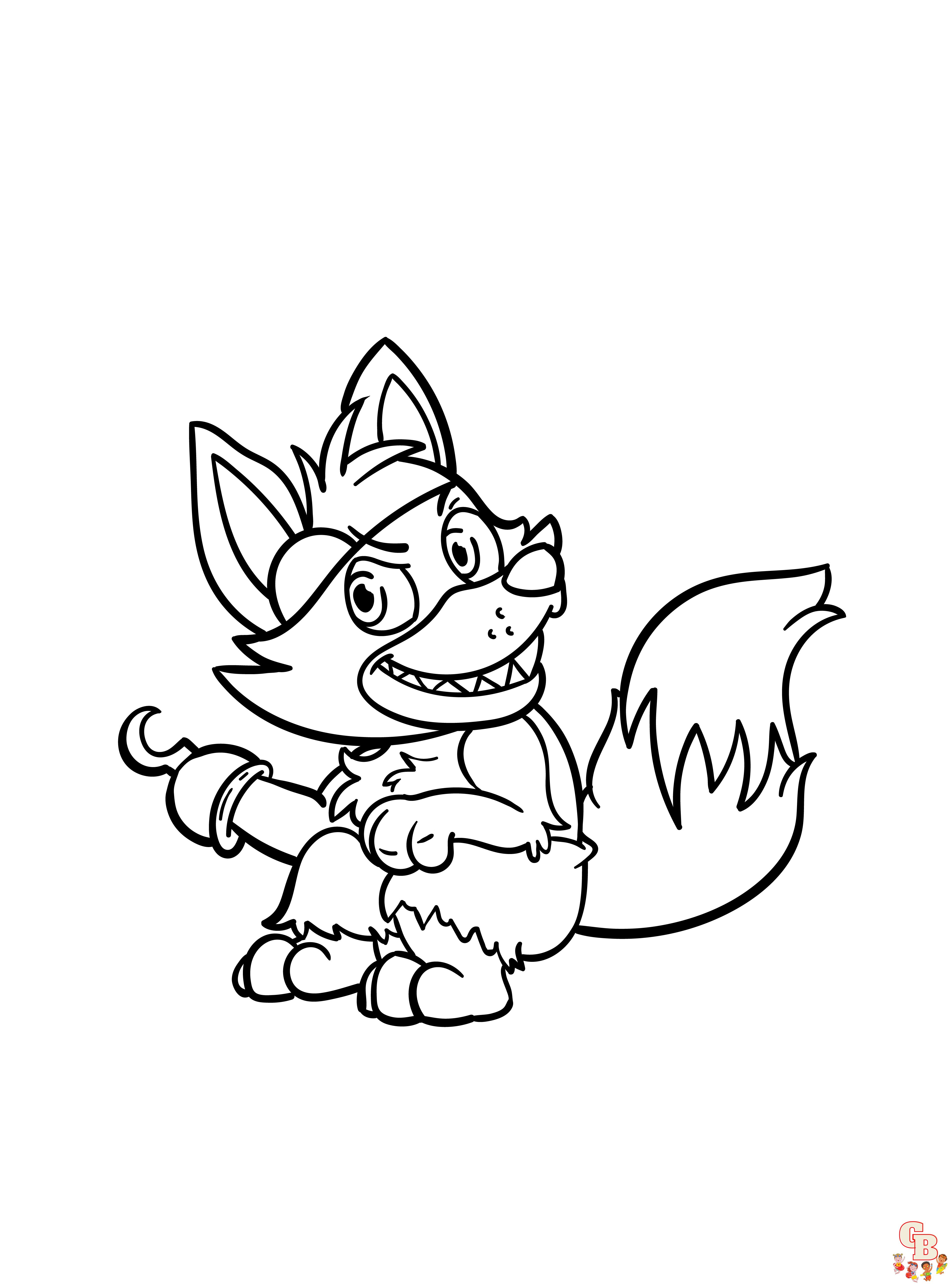 Foxy coloring pages free