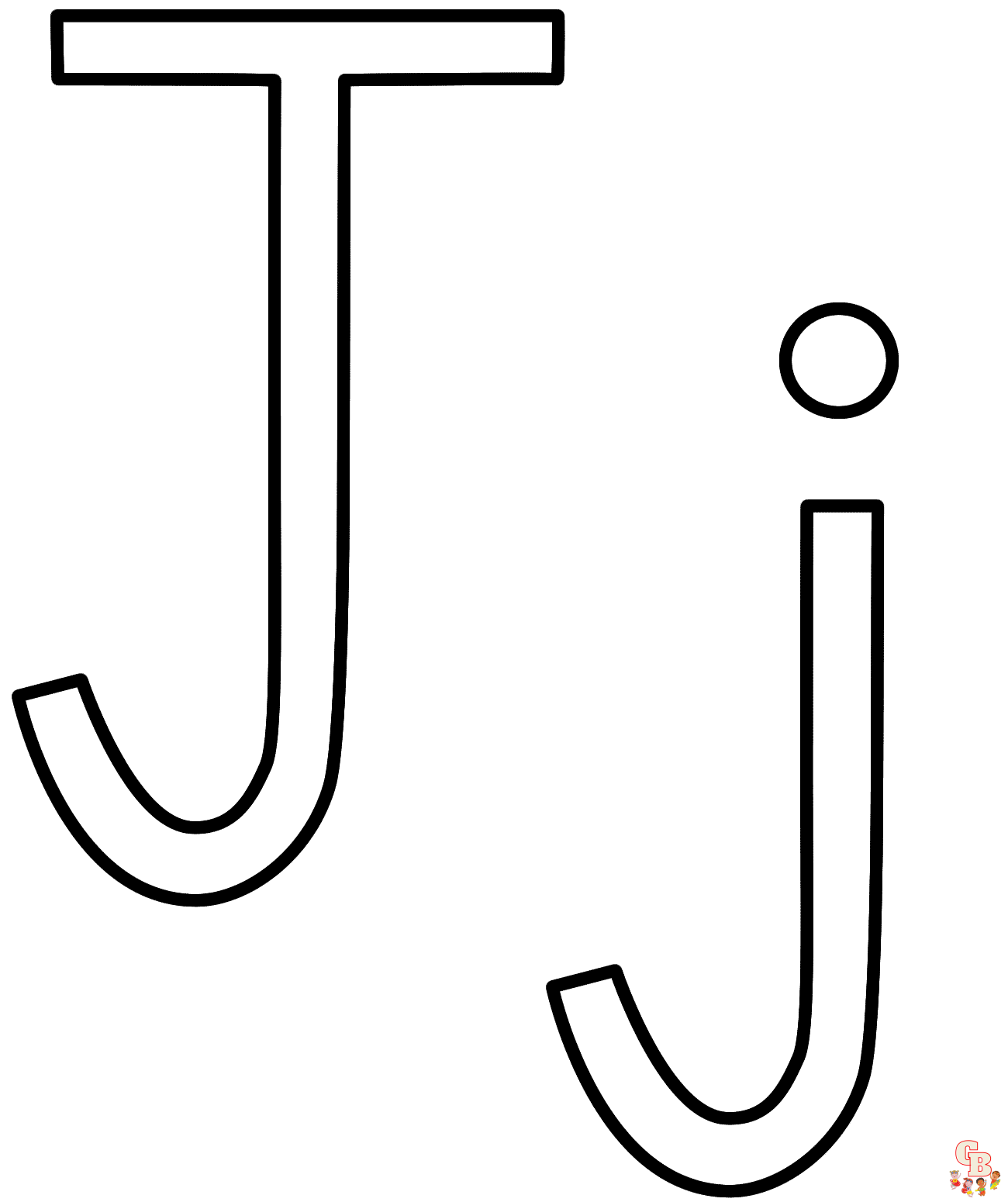 Free letter j coloring pages for kids