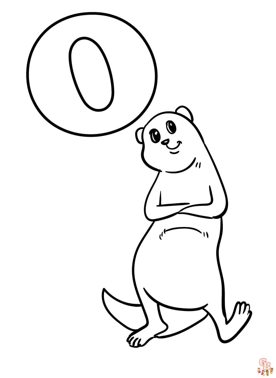 Free letter o coloring pages for kids