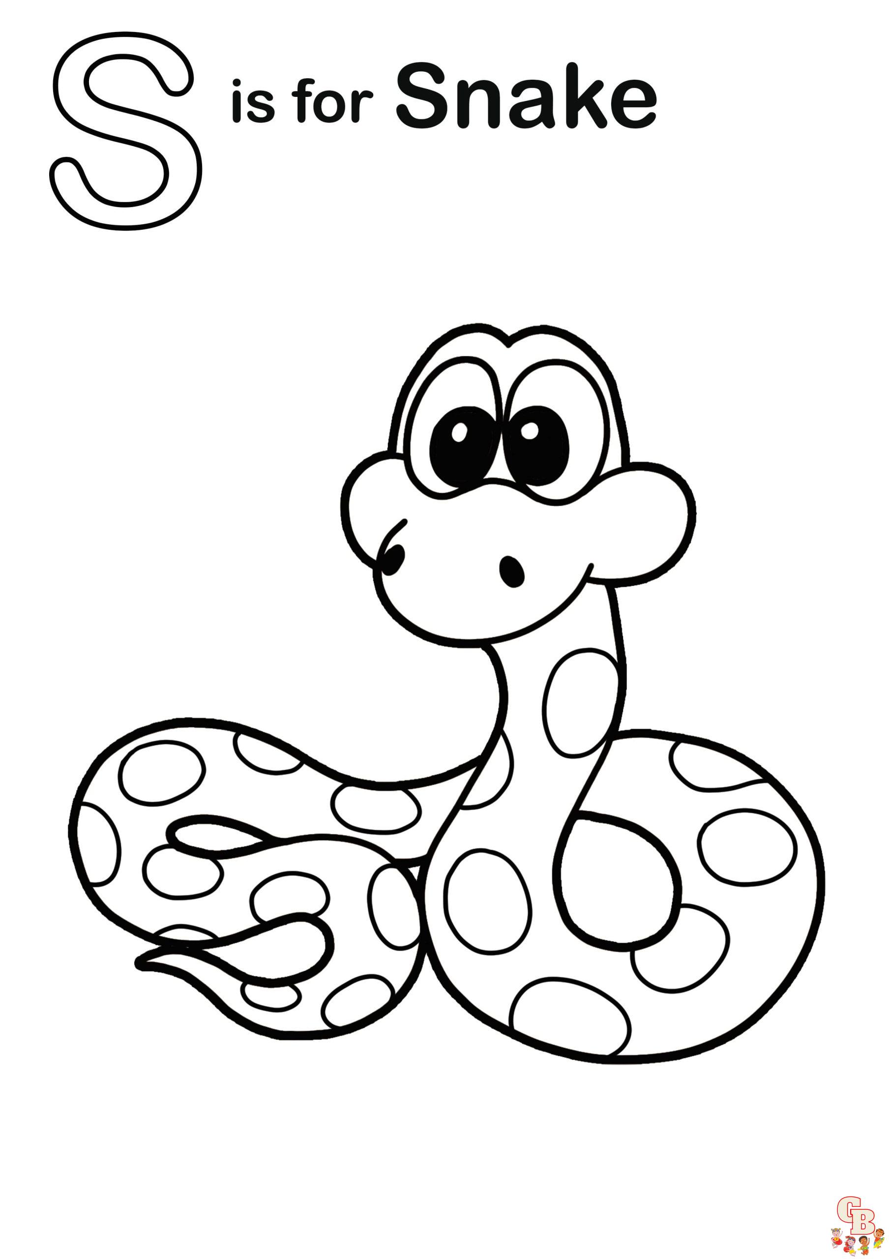 Free letter s coloring pages for kids