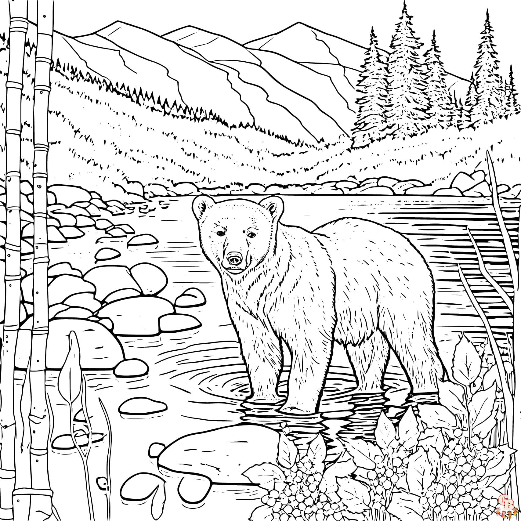 bear coloring pages