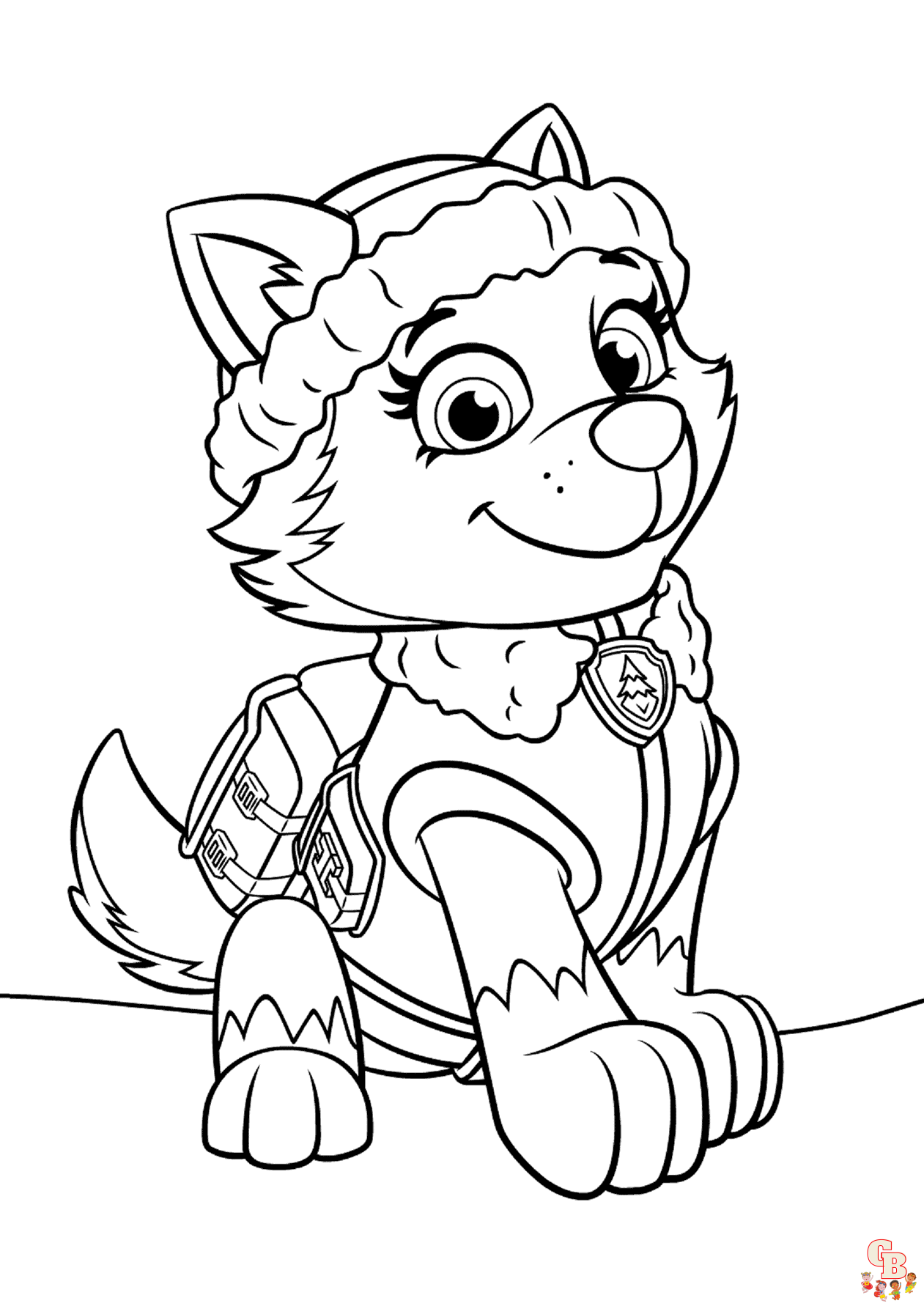 everest paw patrol coloring pages