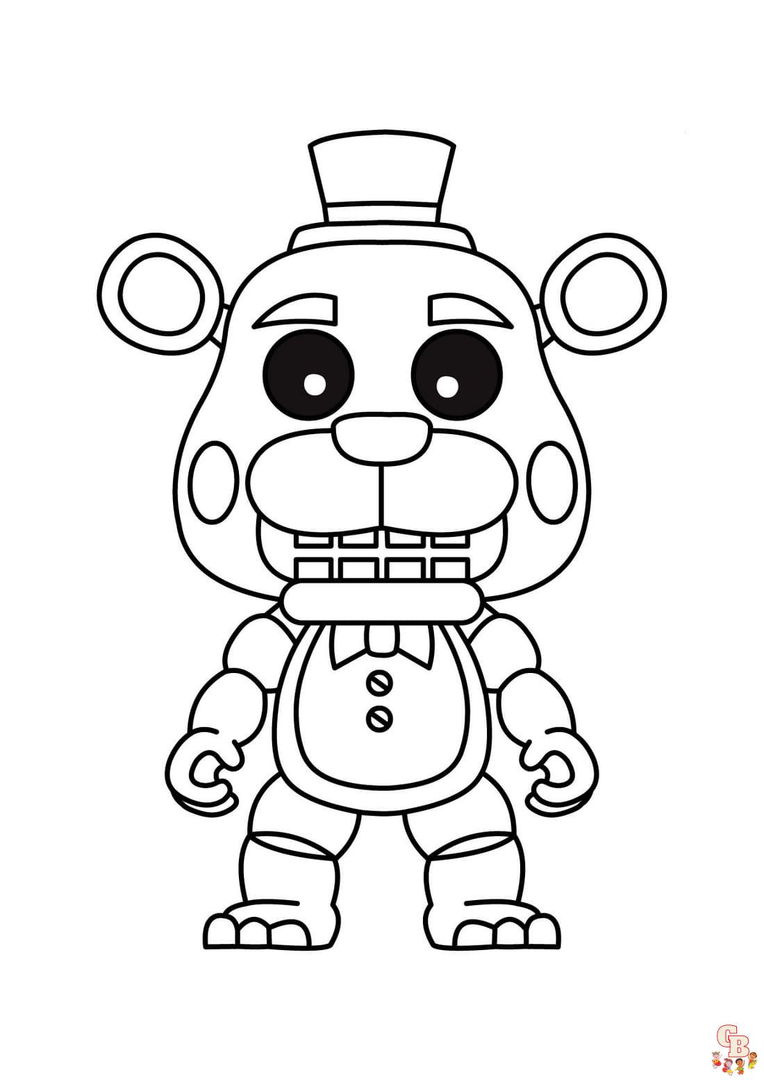 freddy coloring pages printable