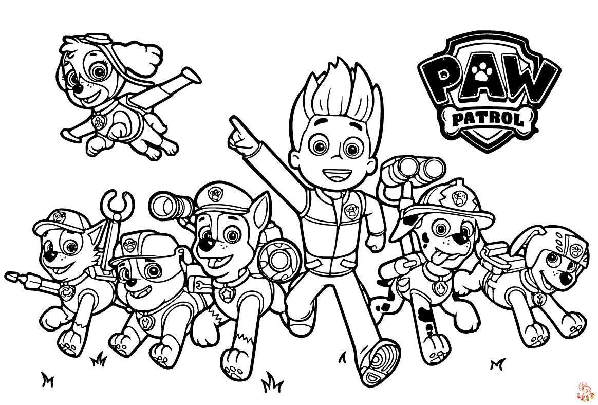 free paw patrol coloring pages