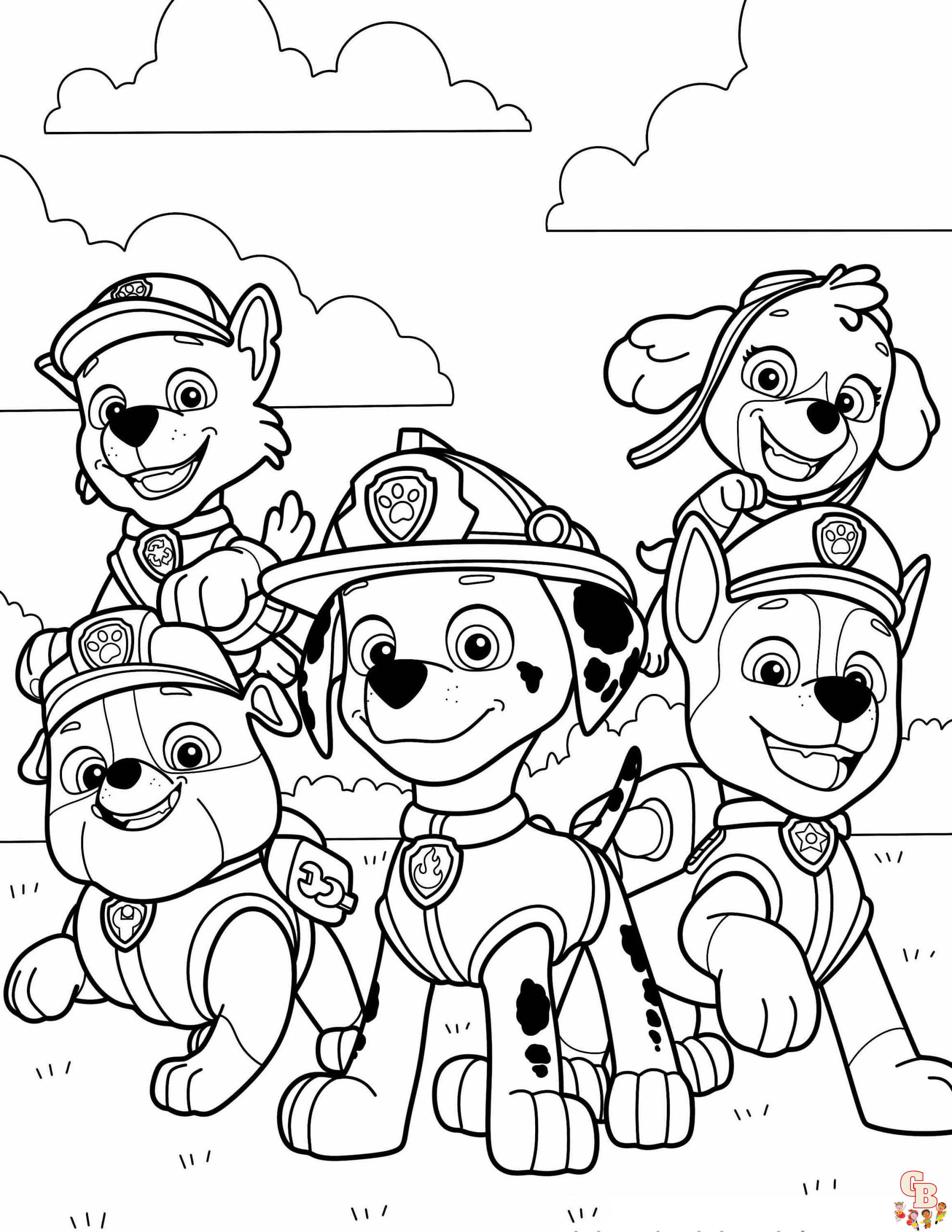 free printable paw patrol coloring pages