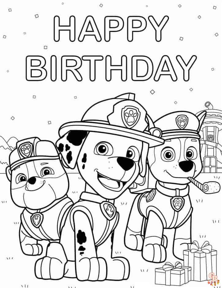 happy birthday printable paw patrol coloring pages