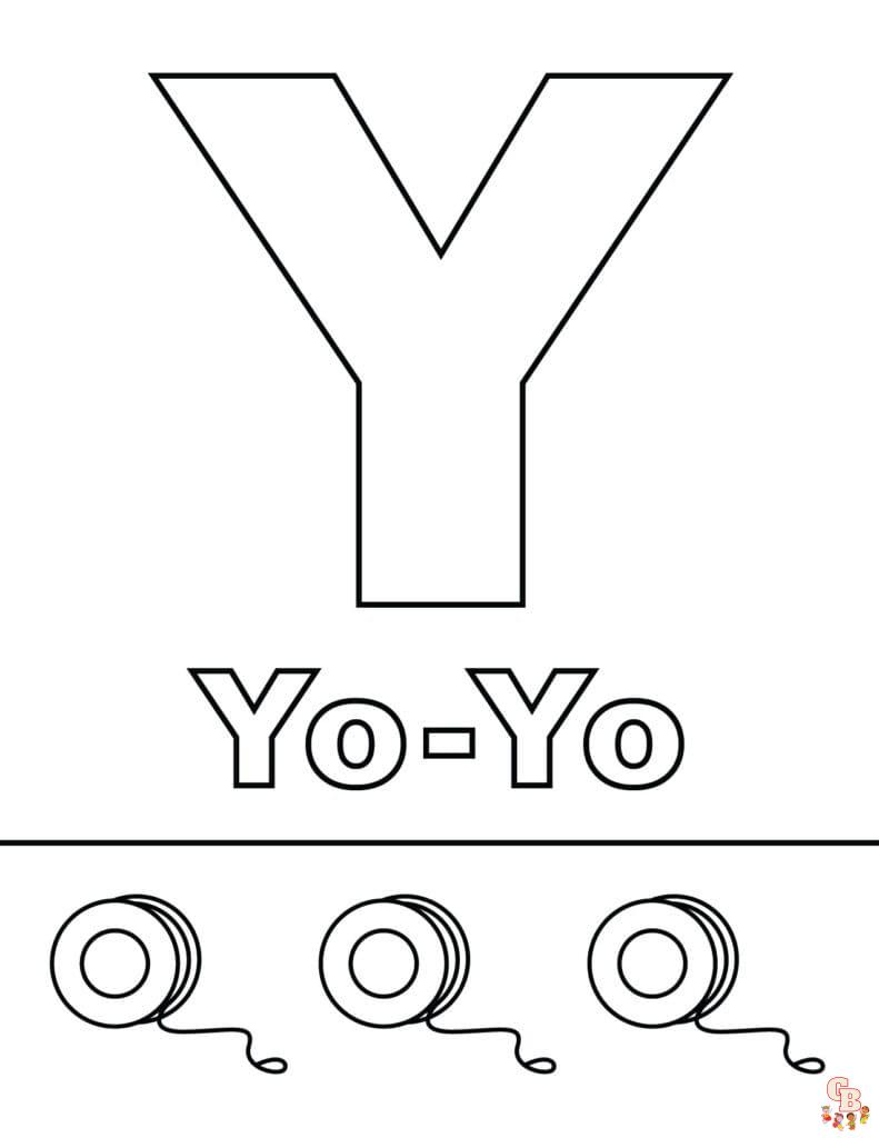 latter y coloring pages free