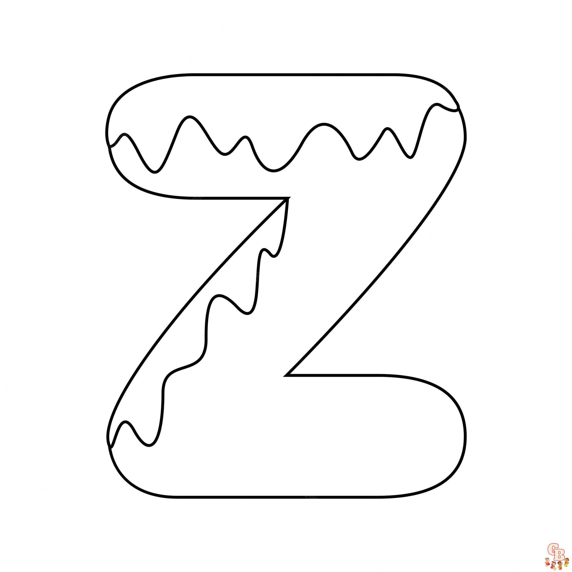 latter z coloring pages