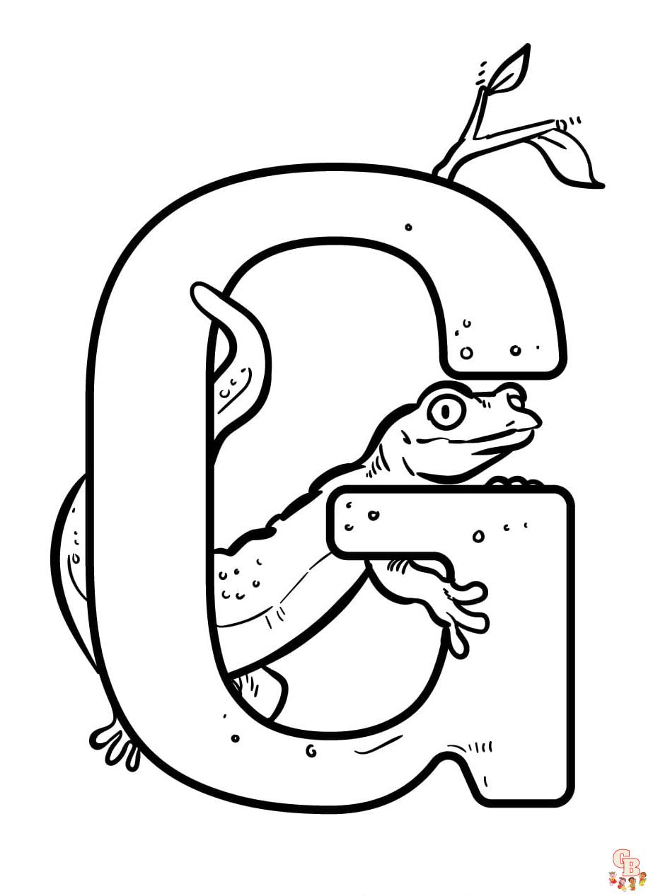 letter G coloring pages printable free