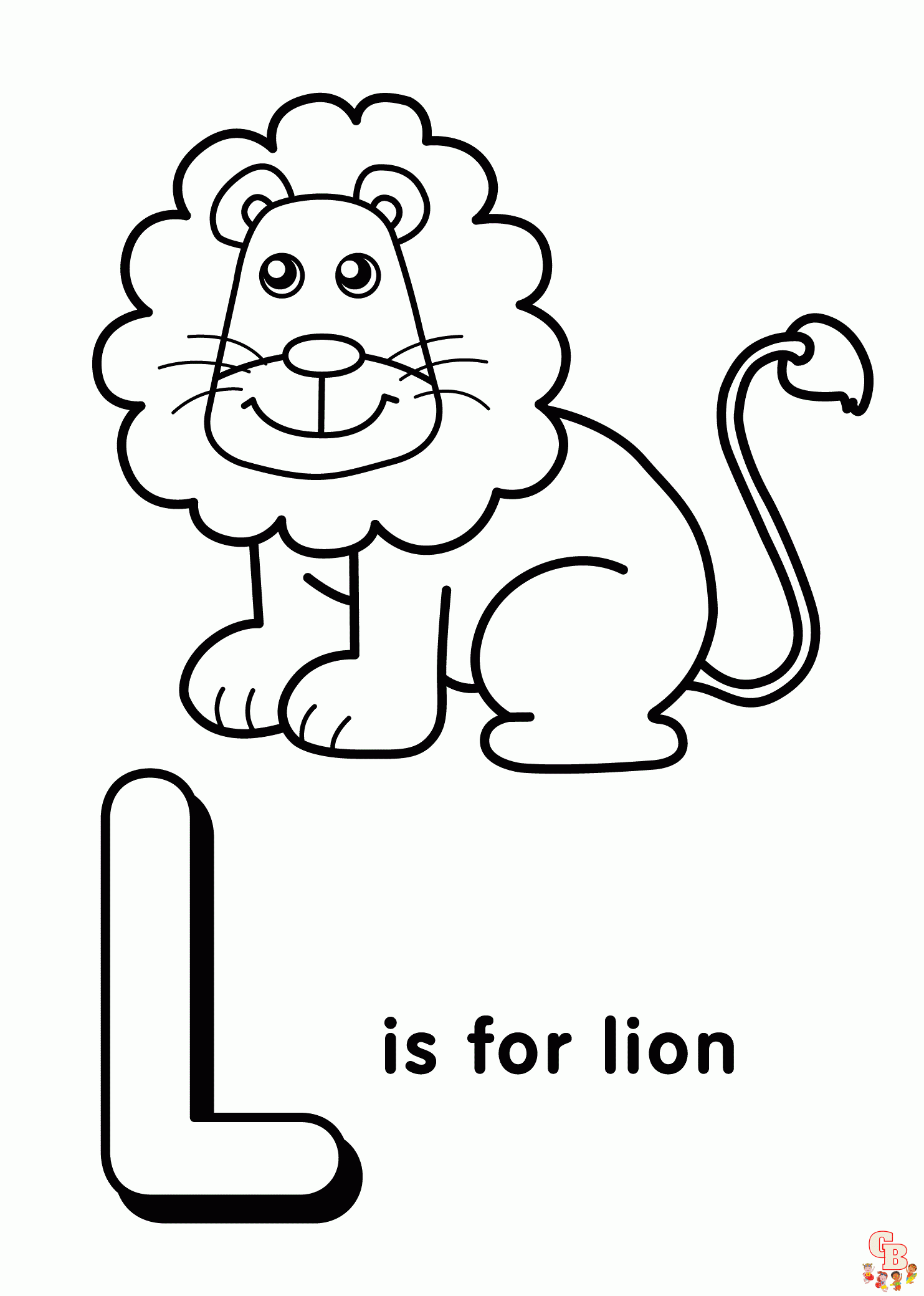 letter L coloring pages free