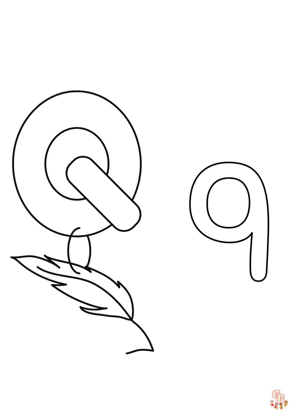 letter Q coloring pages free