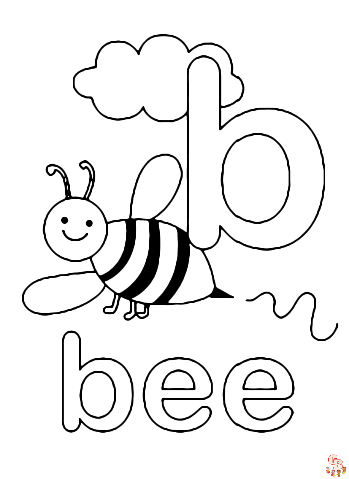 letter b coloring pages