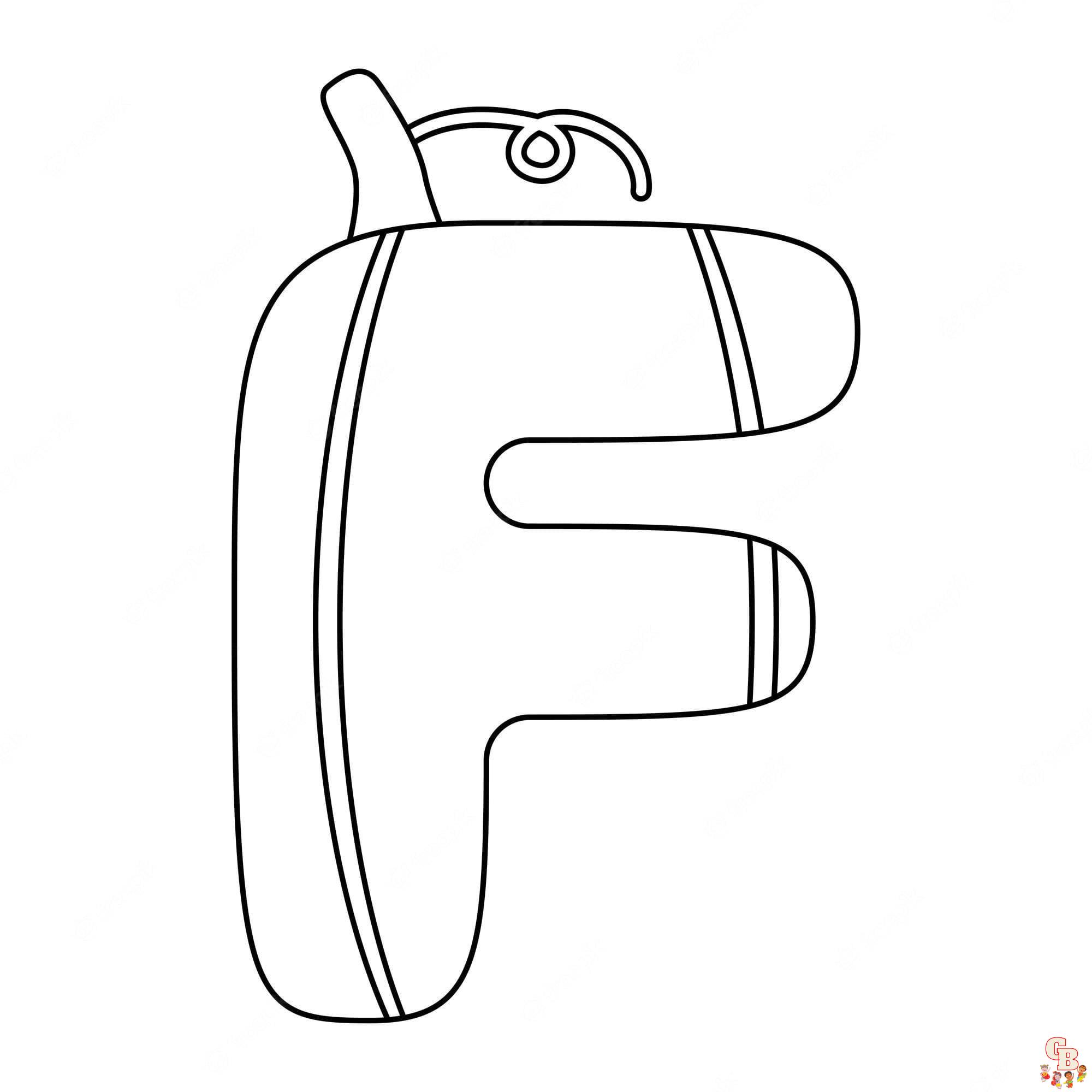 letter f coloring pages printable free