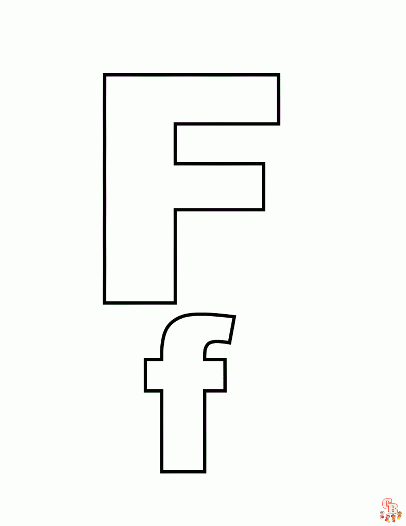 letter f coloring pages